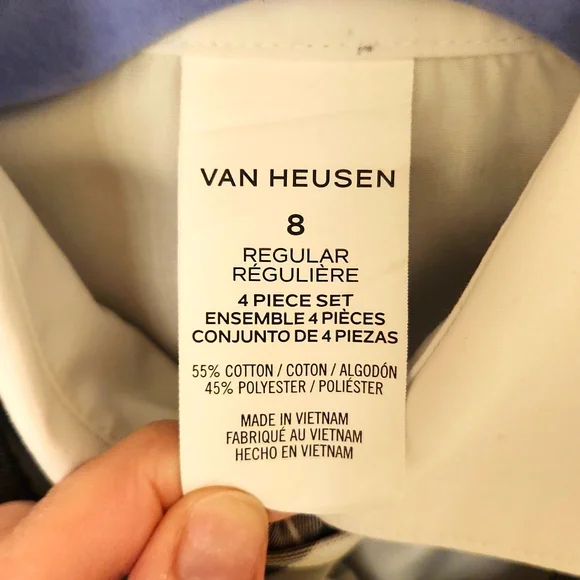 NWOT Van Heusen Boys 4pc Suit Set - Sz 8 - Picture 4 of 6